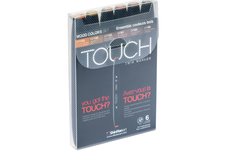 Набор маркеров  TOUCH TWIN  Wood Colors 6цв. древесные тона