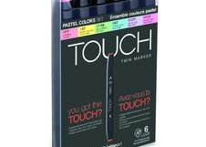Набор маркеров  TOUCH TWIN Pastel Colors 6цв. пастельные тона