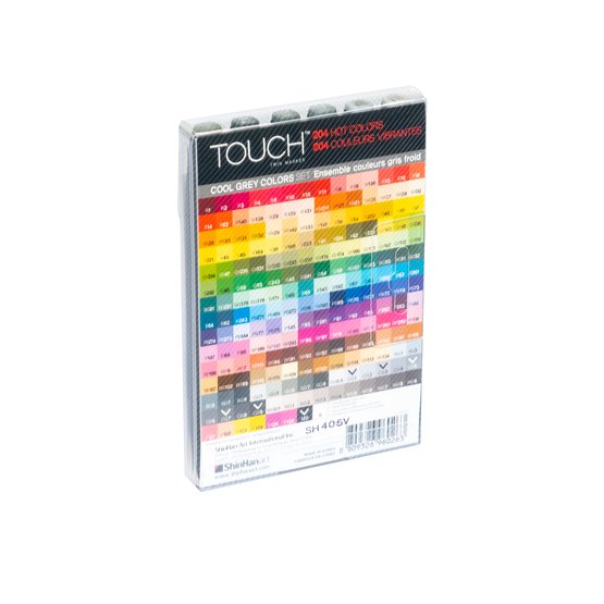 Набор маркеров  TOUCH TWIN Cool Grey 6цв. серые холодные тона