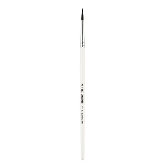 Кисть для акварели Sketchmarker 111 белка имитация круглая ручка короткая №3