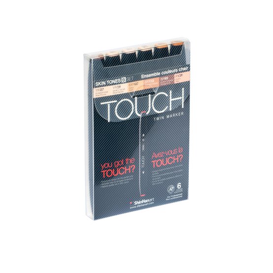 Набор маркеров  TOUCH TWIN Skin Tones "B"  6цв. телесные цвета