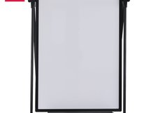 Флипчарт Deli, сталь, магнитно-маркерная лак 60x90 см на подставке, алюминиевая рама, белый, лоток