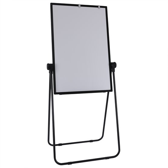 Флипчарт Deli, сталь, магнитно-маркерная лак 60x90 см на подставке, алюминиевая рама, белый, лоток