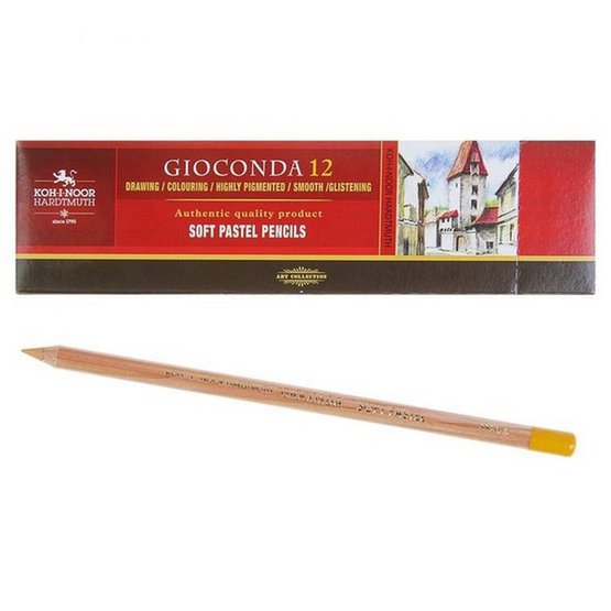 Карандаш пастельный художественный Gioconda "KOH-I-NOOR" 8820/206 (12) 12шт/уп, охра тёмная