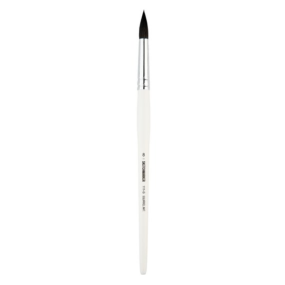 Кисть для акварели Sketchmarker 111 белка имитация круглая ручка короткая №8