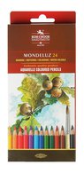 MONDELUZ - профессиональные акварельные карандаши. Используются для сухой и влажной техники рисования. Обладают хорошей светостойкостью, смешиваемостью до 5 слоев. Прекрасно размывается водой, благодаря высококачественным водорастворимым пигментам. Предназаначены для художников, колористов, иллюстр…