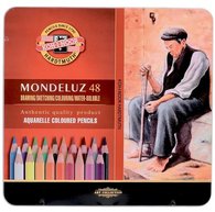 MONDELUZ - профессиональные акварельные карандаши. Используются для сухой и влажной техники рисования. Обладают хорошей светостойкостью, смешиваемостью до 5 слоев. Прекрасно размывается водой, благодаря высококачественным водорастворимым пигментам. Предназаначены для художников, колористов, иллюстр…