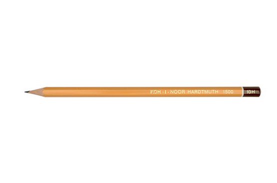 Карандаш чернографитный технический "KOH-I-NOOR" 1500/7H, 12 шт/уп