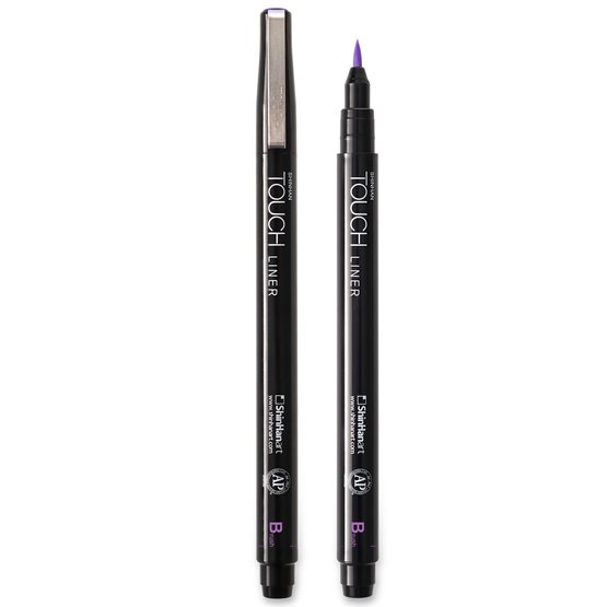 Ручка капиллярная брашпен ShinHan TOUCH Liner Brush пурпурный