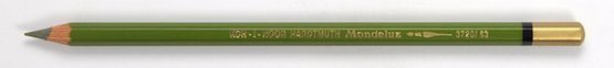 Карандаш акварельный художественный Mondeluz "KOH-I-NOOR" 3720/63, 12 шт/уп, оливково-зелёный светлый