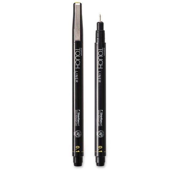 Ручка капиллярная ShinHan TOUCH Liner 0,1мм желтый