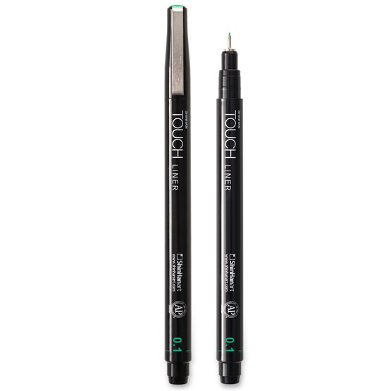 Ручка капиллярная ShinHan TOUCH Liner 0,1мм зеленый