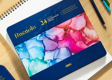 Набор акварельных карандашей Finenolo 24 цвета в металлическом пенале