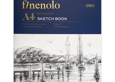Альбом для графики Finenolo 160г/м2 A4 60л спираль по короткой стороне твердая обложка
